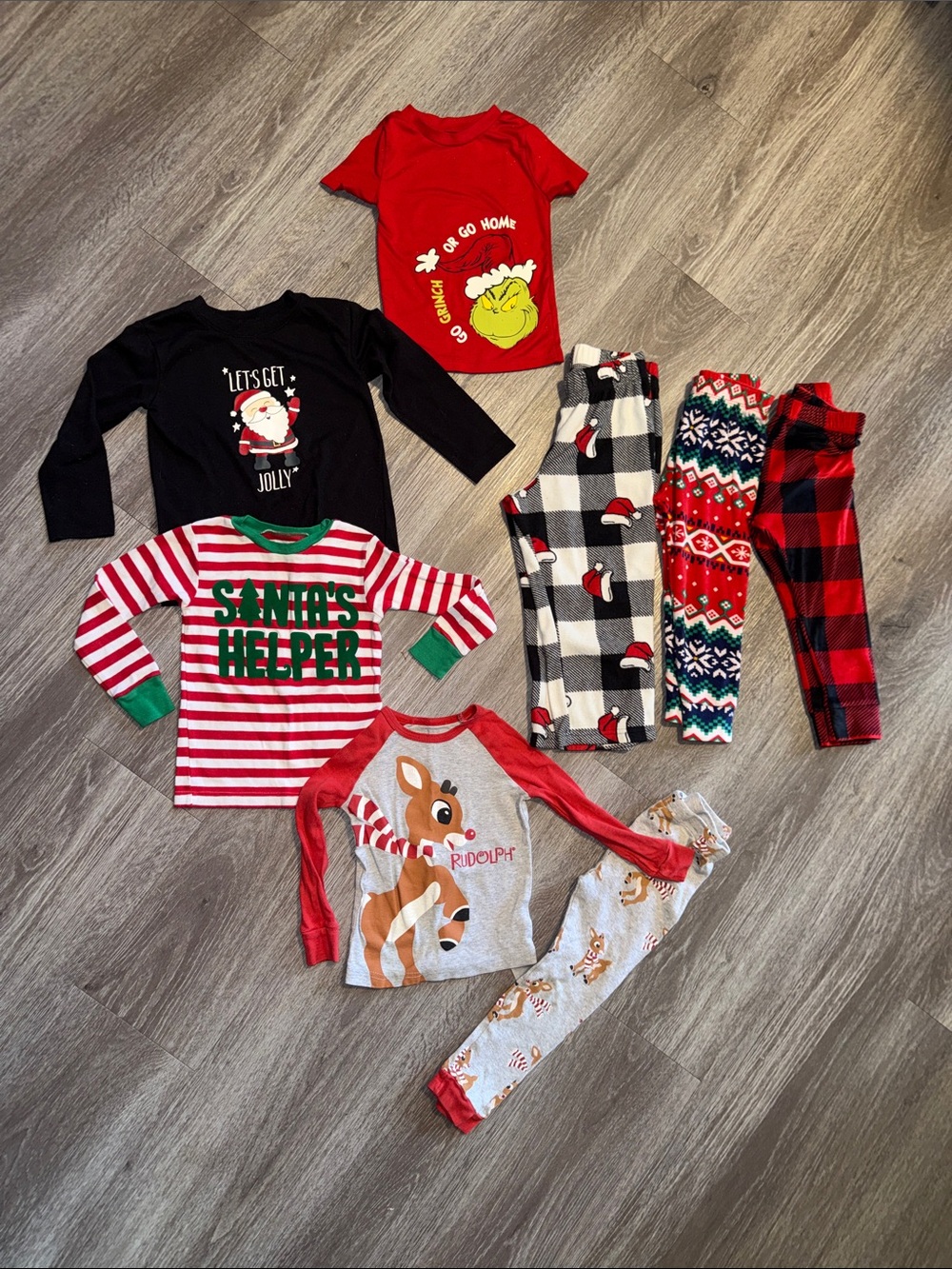 Christmas Pajama Mixed lot 3T